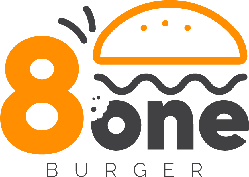 8 One Burger Logo