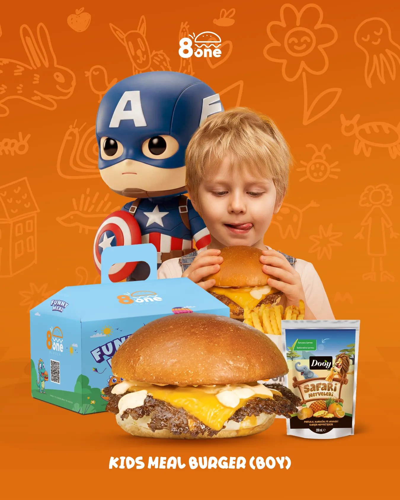 Kids Meal Burger (Boy) TR